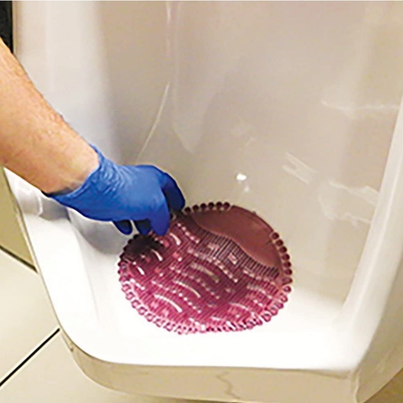 Urinal Screen, Mango (Orange) Scented (Pack of 10) - Picture 2 of 7